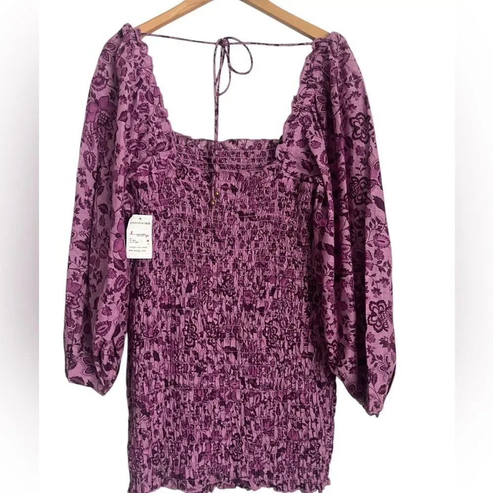 Free People Smock To Me Mini Dress